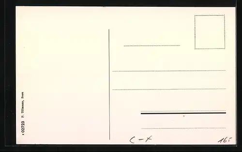 AK Bern, Blick auf die Ensingerstrasse, Kirchenfeld