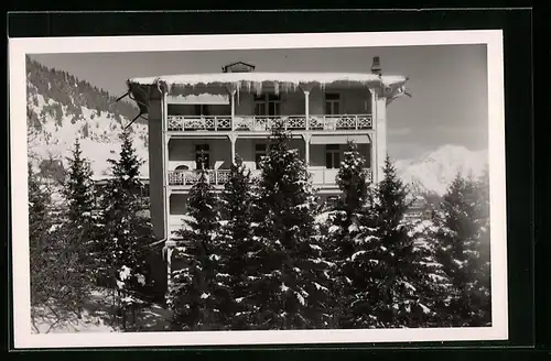 AK Davos, Pension Concordia im Winterkleid