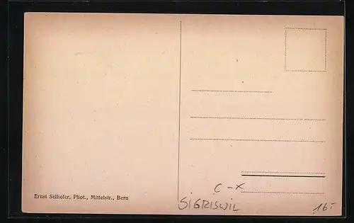 AK Sigriswil, Ansicht vom Gasthaus Krinde