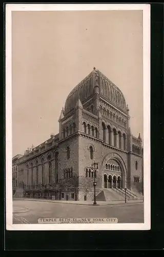 AK New York, NY, Temple Beth-El, Fifth Avenue and 76th Street, Synagoge