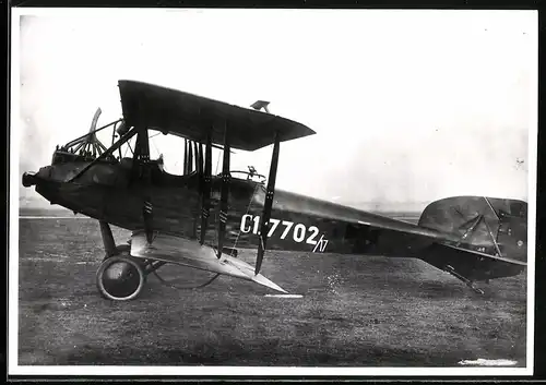 Archiv-Fotografie Flugzeug Sablatnig CI Prototyp, Doppeldecker mit Kennung C1.7702 /17