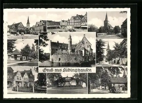 AK Lüdinghausen, Teilansichten der Stadt