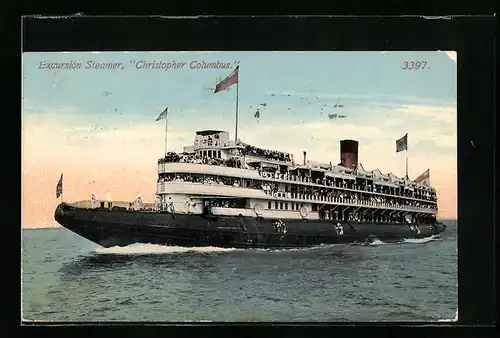 AK Excursion Steamer Christopher Columbus