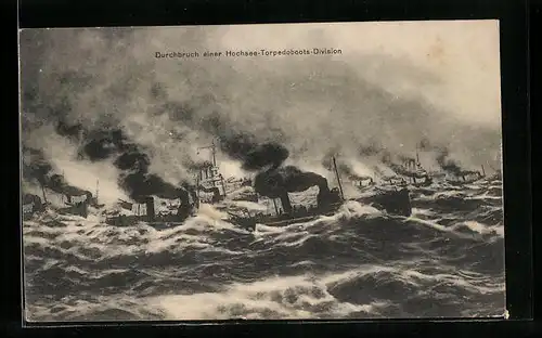 AK Durchburch einer Hochsee-Torpedoboots-Division