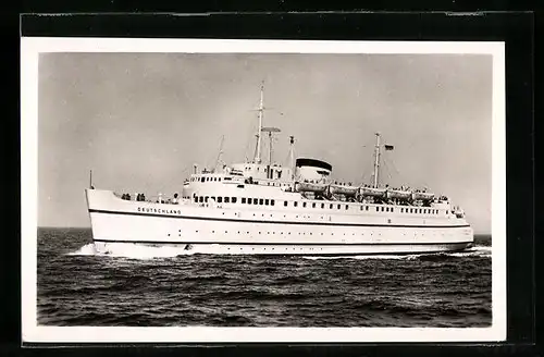 AK Fährschiff Deutschland auf See