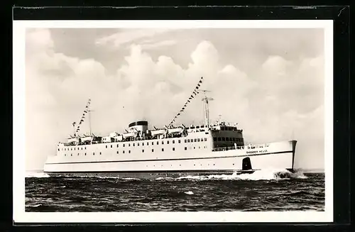 AK Hochsee-Fährschiff Theodor Heuss in voller Fahrt