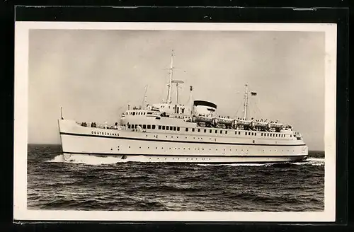 AK Fährschiff Deutschland auf See