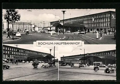 AK Bochum, Hauptbahnhof, Mehrfachansichten