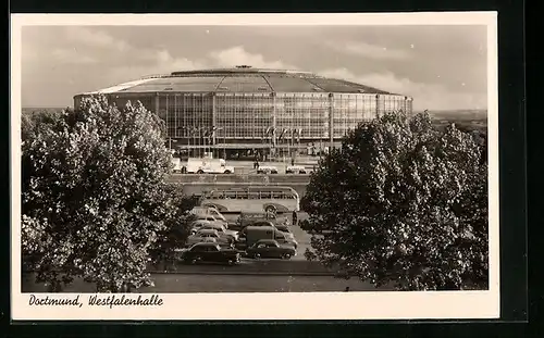 AK Dortmund, Blick auf die Westfalenhalle