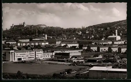 AK Würzburg, Gesamtansicht mit Schloss