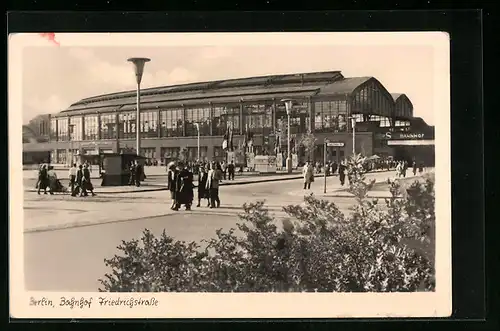 AK Berlin, Bahnhof Friedrichstrasse