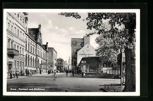 AK Gera, Postamt und Hochhaus