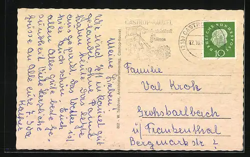 AK Castrop-Rauxel, Münsterplatz mit Apotheke