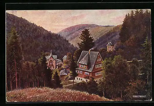 AK Schwarzburg, Z. d. A. Erholungsheim Bad Finkenmühle