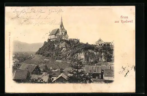 AK Rankweil, Teilansicht mit Kirche