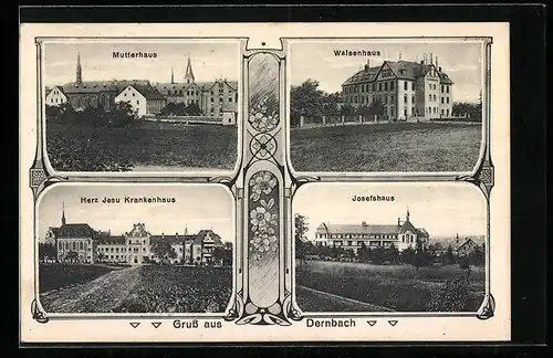 AK Dernbach, Mutterhaus, Waisenhaus, Herz Jesu Krankenhaus, Josefshaus