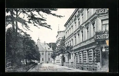 AK Stolberg /Rhld., Rathausstrasse m. Amtsgericht