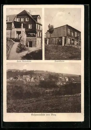 AK Berg / Denklingen, Gesamtansicht, Haus Gretenheim, Jugendheim