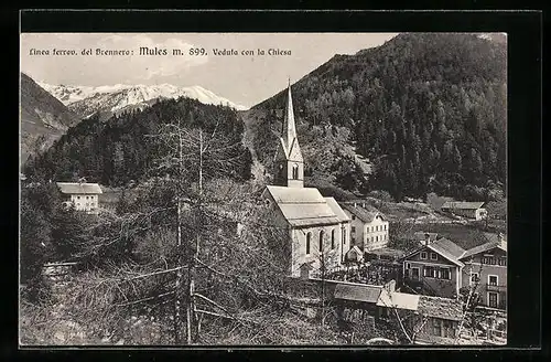 AK Mules, Veduta con la Chiesa