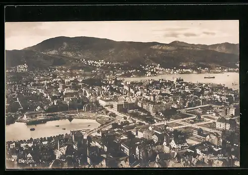 AK Bergen, Panorama der Stadt