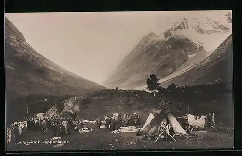 AK Lyngseidet, Lappenlager, Bergpanorama