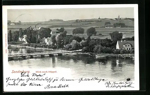 AK Sonderburg, Blick nach Düppel