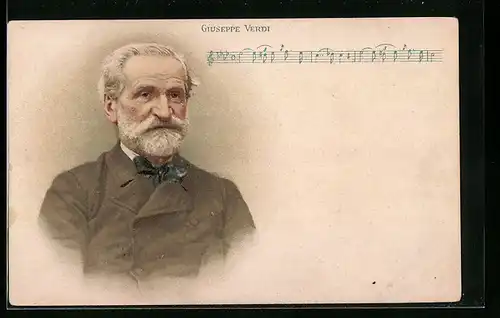 AK Portrait Giuseppe Verdi