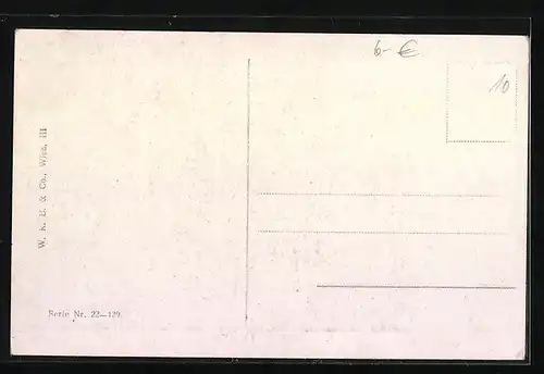 Künstler-AK Joseph Haydn vor der Hofburg
