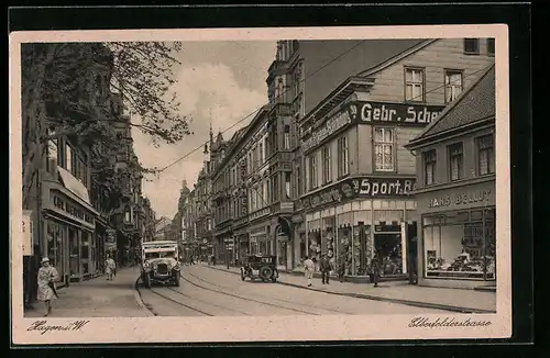 AK Hagen i. W., Partie in der Elberfelderstrasse