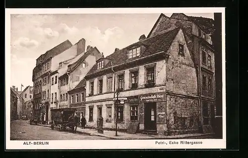 AK Berlin, Petri-, Ecke Rittergasse in der Altstadt