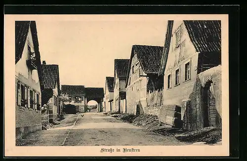AK Heustreu, Strassenpartie im Ort