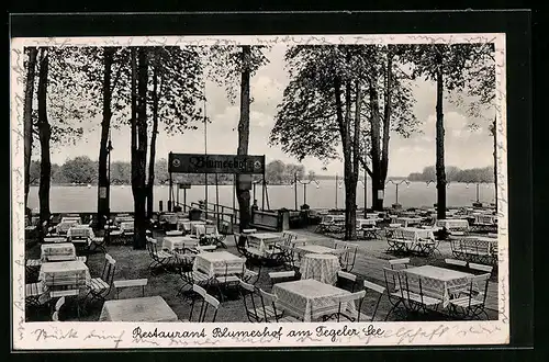 AK Berlin, Restaurant Blumeshof am Tegeler See