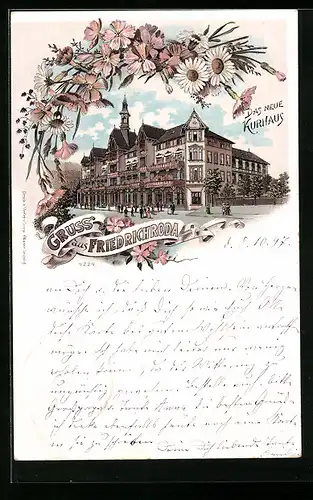 Lithographie Friedrichroda, Das neue Kurhaus