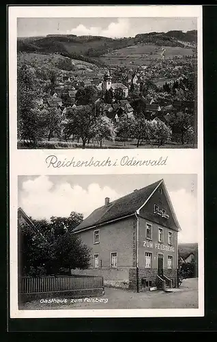 AK Reichenbach i. Odenwald, Gasthaus zum Felsberg