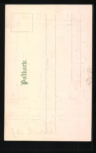 Passepartout-Lithographie Berlin, Das Bismarck-Denkmal, Wappen