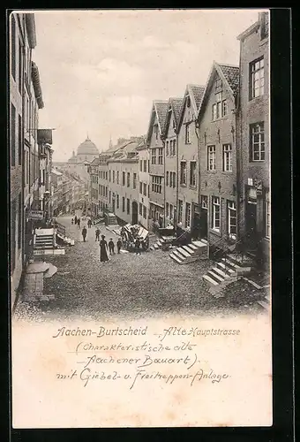 AK Aachen-Burtscheid, Alte Hauptstrasse