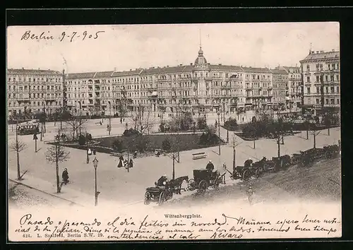 AK Berlin-Schöneberg, Wittenbergplatz mit Geschäften