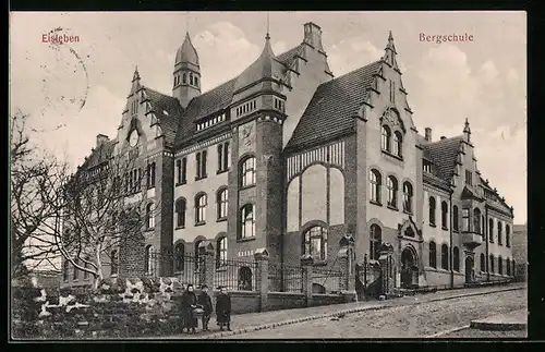 AK Eisleben, Bergschule mit Kindern