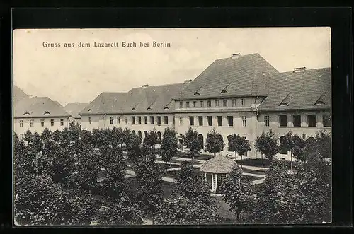 AK Buch /Berlin, Ortsansicht mit Lazarett