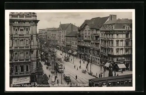 AK Berlin, Potsdamerstr. am Hochbahnhof Bülowstr.