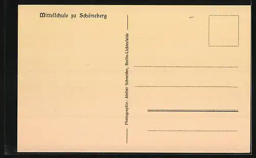 AK Schöneberg, Treppenhaus der Mittelschule