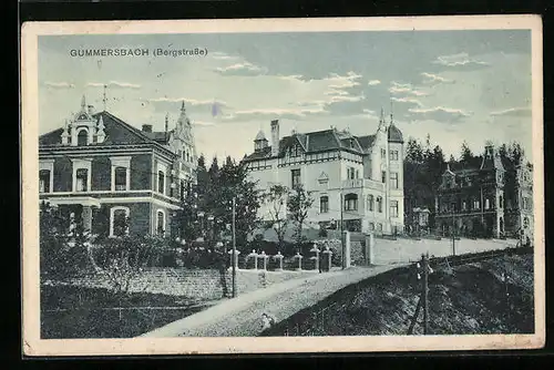 AK Gummersbach, Blick auf die Bergstrasse