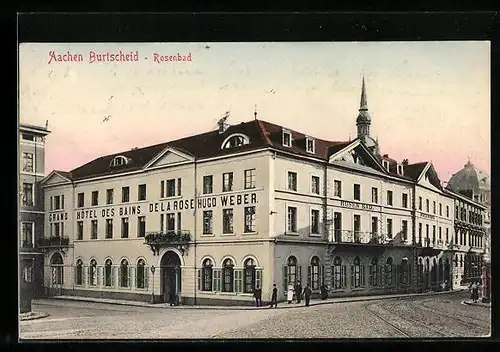 AK Aachen Burtscheid, Grand Hotel des Bains de la Rose, Rosenbad