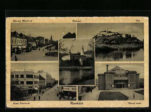AK Munkács, Vár, Koloster, Szent István-út