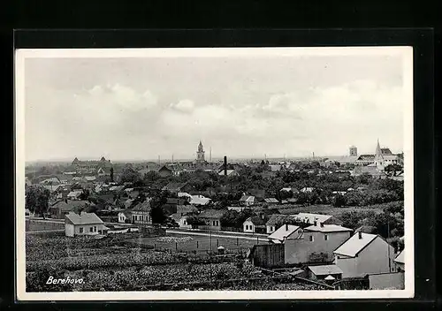 AK Berehovo, Ortsansicht aus der Vogelschau