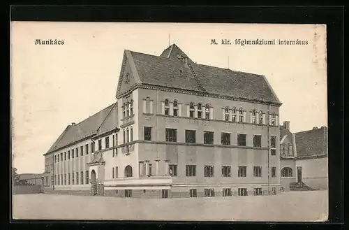 AK Munkács, M. kir. fögimnaziumi internatus