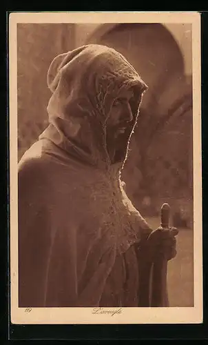 AK Blinder Araber in Kutte