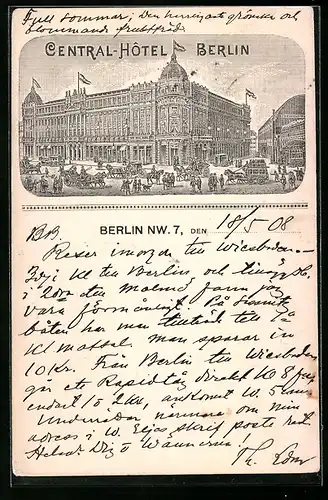 Lithographie Berlin, Central-Hôtel
