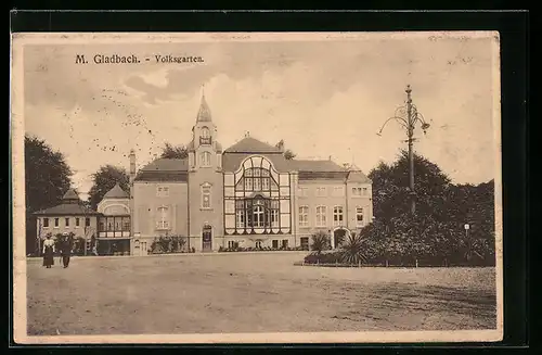 AK M. Gladbach, Blick auf den Volksgarten