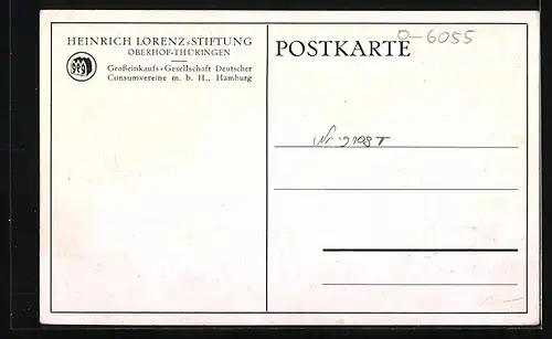 Künstler-AK Oberhof /Thüringen, Heinrich Lorenz-Stiftung